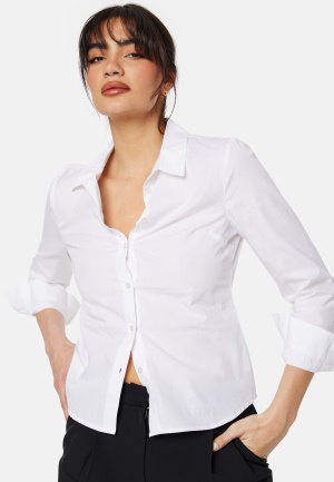 Läs mer om BUBBLEROOM Milla Slim Fit Shirt White 36
