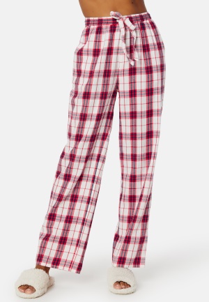 BUBBLEROOM Naya Flannel Pants Dark red / Checked 46 (7333340249031)