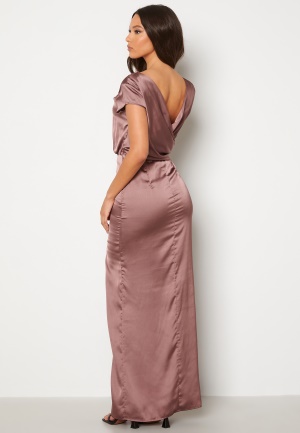 Bubbleroom Occasion Allie Satin Gown Old rose 34