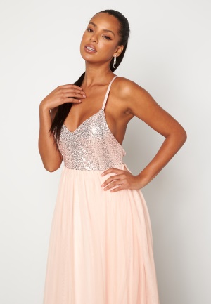 Image of Bubbleroom Occasion Daphne Sequin Gown Rose gold 36
