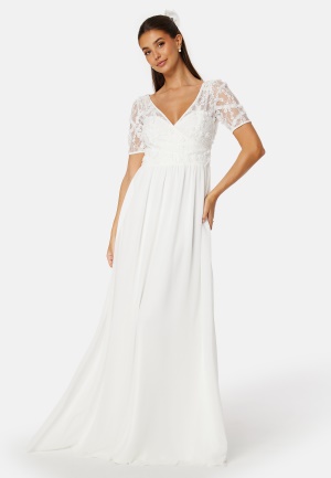 Bilde av Bubbleroom Occasion Floral Wedding Gown White 34