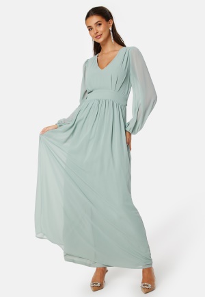 Bubbleroom Occasion Isobel Long sleeve Gown Dusty green 34