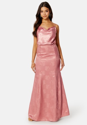 Bubbleroom Occasion Lucie Jacquard Gown Old rose 40