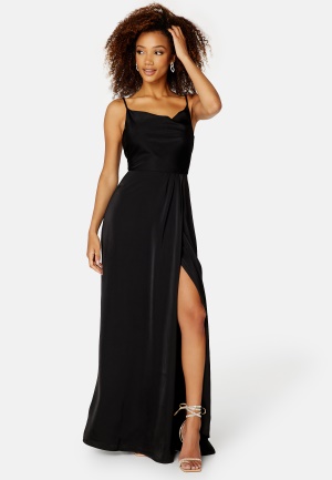Bubbleroom Occasion Marion Waterfall Gown Black 36