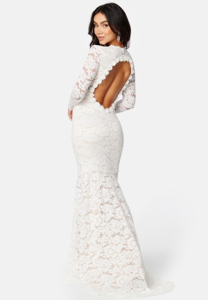 Läs mer om Bubbleroom Occasion Marjorie lace Wedding gown White 34