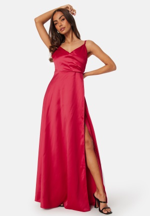 Bubbleroom Occasion Satin Gown Red 46
