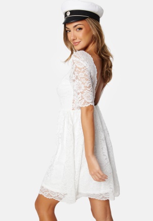 Bubbleroom Occasion Tinsey Lace Dress White 44