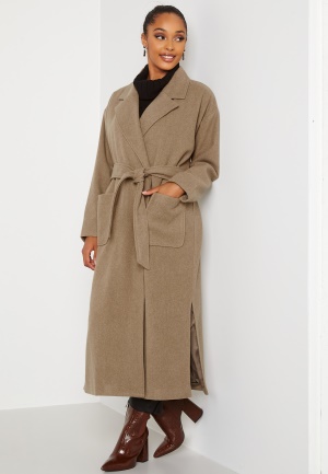 BUBBLEROOM Paloma Belted Coat Brown 40
