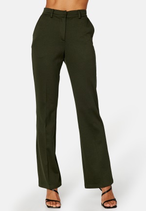 BUBBLEROOM Serene soft suit pants Dark green S