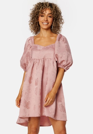 BUBBLEROOM Summer Luxe High-Low Dress Dusty pink 38