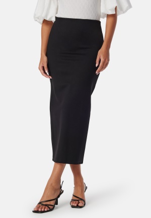 Läs mer om BUBBLEROOM Soft Midi Skirt Black L