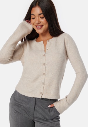 Läs mer om BUBBLEROOM Knitted Cardigan Light beige S