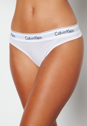 Calvin Klein CK Cotton Thong 100 White M