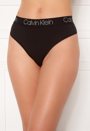 Image of Calvin Klein High Waist Thong 001 Black XS
