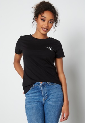 Calvin Klein Jeans 2-Pack Monogram Slim Tee 0K4 Black/Bright Wh M