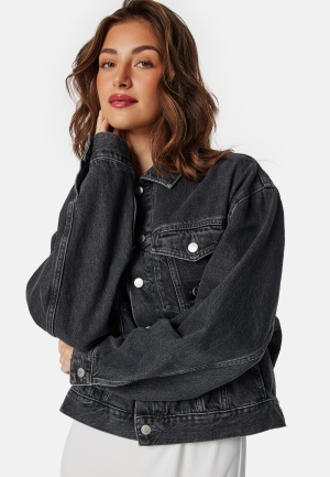 Läs mer om Calvin Klein Jeans Boxy Denim Jacket 1bz Denim Grey L