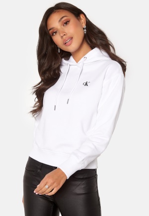 Image of Calvin Klein Jeans CK Embroidery Hoodie YAF Bright White XL