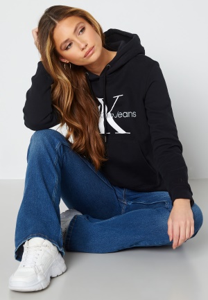 Läs mer om Calvin Klein Jeans Core Monogram Hoodie BEH Ck Black XL
