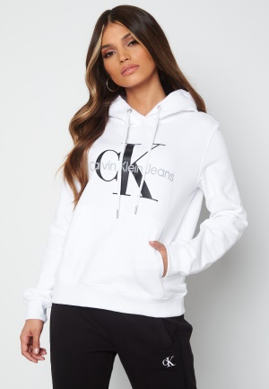 Läs mer om Calvin Klein Jeans Core Monogram Hoodie YAF Bright White XS