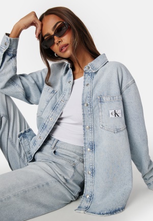 Läs mer om Calvin Klein Jeans Dad Denim Shirt 1AA Denim Light XL