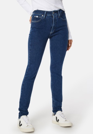 Läs mer om Calvin Klein Jeans High Rise Skinny Jeans 1A4 Denim Medium 27/30