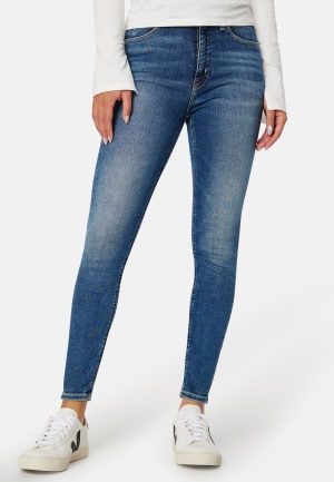 Calvin Klein Jeans High Rise Super Skinny Ankle 1A4 Denim Medium 25