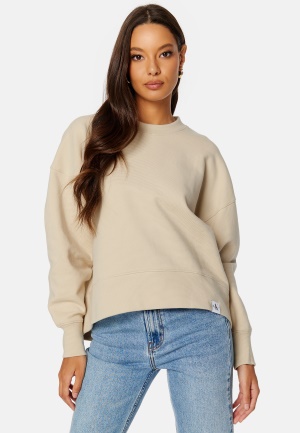 Calvin Klein Jeans Tab Ottoman Crew Neck ACI Classic Beige S