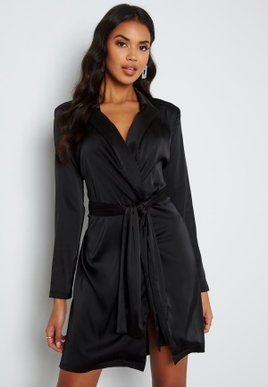 Chiara Forthi Gia Shiny Blazer Dress Black 34