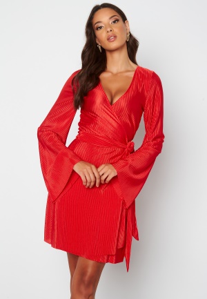 Chiara Forthi Poppy plissé dress Red XS