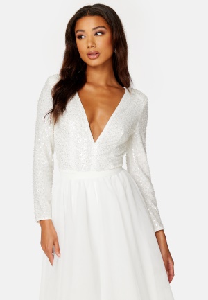 Läs mer om Elle Zeitoune Dominique Dress White XL (UK16)