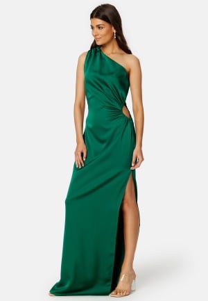 Läs mer om Elle Zeitoune Michela Cut Out Dress Emerald green XS (UK8)