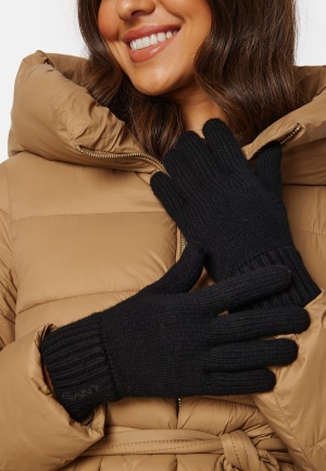 Läs mer om GANT Wool Knit Gloves Black One size