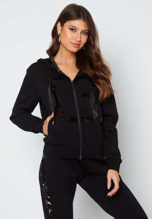 Guess Daphne Hood Sweatshirt jblk jet black a996 M