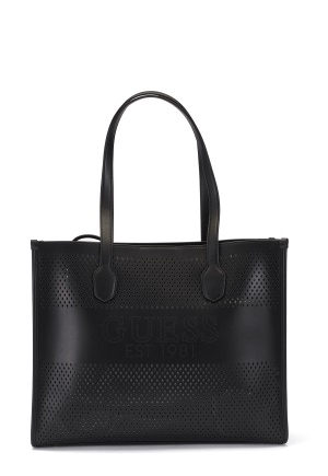 Image of Guess Katey Perf Tote Black One size