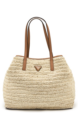 Guess Vikky Large Tote NATURAL/COGNAC One size