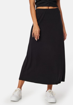 Läs mer om Happy Holly Soft Midi Skirt Black 44/46