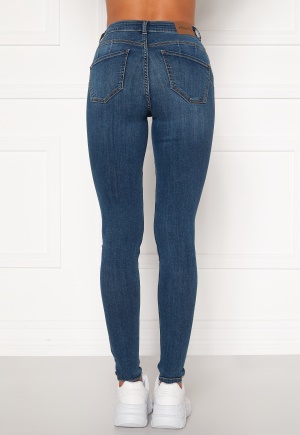 Läs mer om Happy Holly Amy push up jeans Medium denim 50R