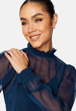 Happy Holly Dolores blouse Dark blue 40/42