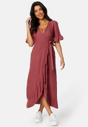 Happy Holly Emmie Viscose Maxi Dress Old rose 40/42