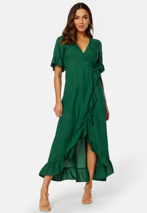 Läs mer om Happy Holly Emmie Viscose Maxi Dress Emerald green 48/50