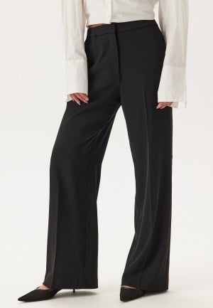 Image of Happy Holly High Waist Wide Suit Pants Black 38