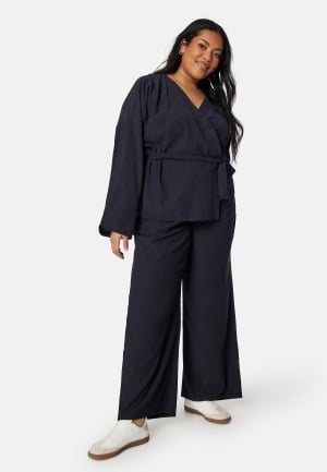 Happy Holly Paulette wide trousers Navy 32/34