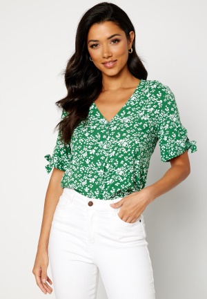 Happy Holly Rosanne blouse Green / Patterned 36/38