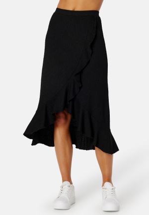 Happy Holly Selima Structure Wrap Skirt Black 40/42
