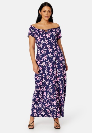 Happy Holly Tessie maxi dress Navy / Floral 44/46L