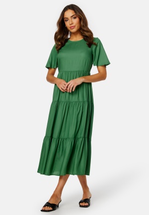 Happy Holly Tris butterfly sleeve dress Green 48/50