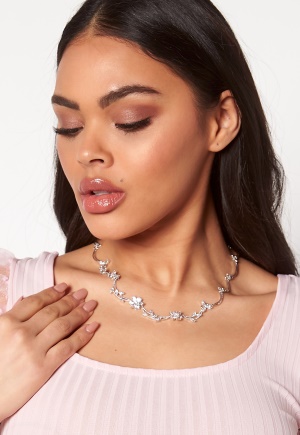 Bilde av Ivory & Co Waterlily Necklace Silver Crystal One Size