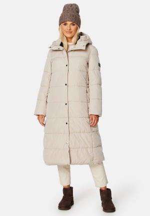 JOFAMA Savannah Long Puffer Coat Oyster 34