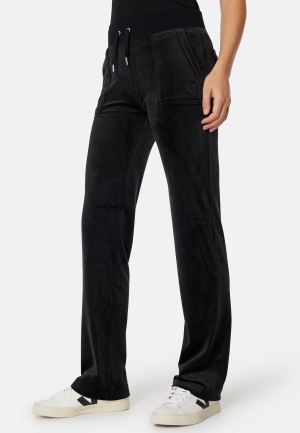 Image of Juicy Couture Del Ray Classic Velour Pant Black L