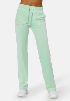 Juicy Couture Del Ray Classic Velour Pant Grayed Jade XL
